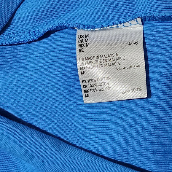 Karen Scott Fitted Blue Short Sleeve Tee - Picture 4 of 12